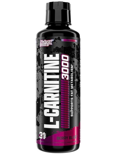 اشتري Nutrex Research Liquid Carnitine 3000 Berry Blast 480 ml في الامارات