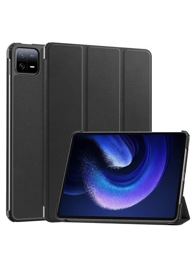 Buy Hard Shell Smart Cover Protective Slim Case for Xiaomi Mi Pad 6 /Pad 6 Pro Black in Saudi Arabia