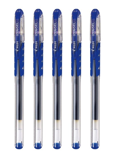 اشتري 5-Piece Wingel Rollerball Pen 0.5mm Tip Blue Ink في الامارات