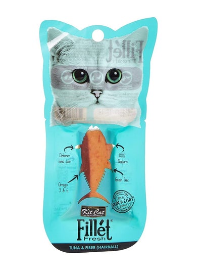 اشتري Fillet Fresh Tuna and Fiber Hairball Cat Treats 30g في الامارات