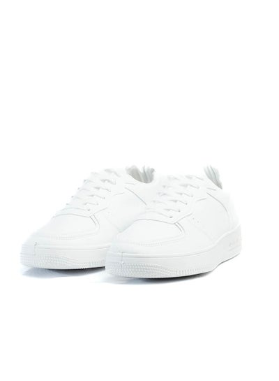 Buy Minimalist style leather flat sneakers for men in Egypt