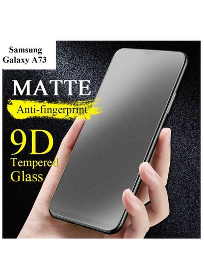 اشتري Matte Film Ceramic 9D Screen Protector For Samsung Galaxy A73, Flexible Screen Protector For Samsung Galaxy A73 Black/Clear في الامارات