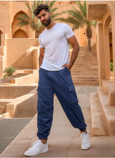 اشتري Oversized Fit Cargo Joggers with Elasticated Hem في السعودية