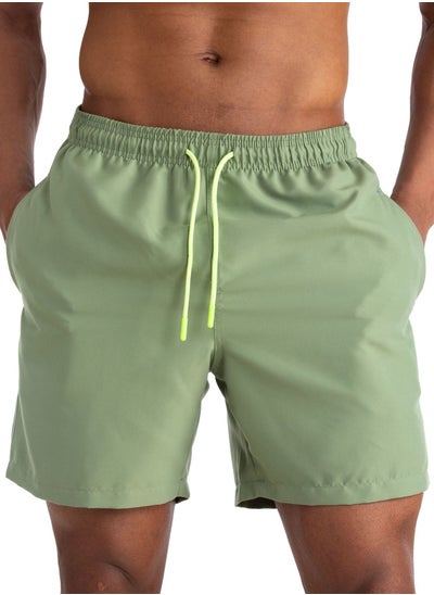 اشتري Men's Beach Shorts Summer Shorts Hot Spring Swimming Trunks Quarter Shorts Double-layer Shorts Casual Swimming Shorts في الامارات