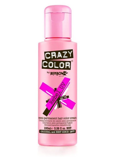 Buy Crazy Color Neon Hair Color Neon Pink Rebel 100ml in UAE