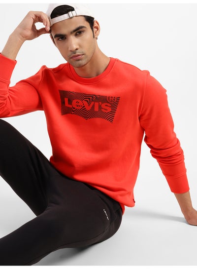 Buy Men's Brand Logo Crew Neck Sweatshirt in Egypt