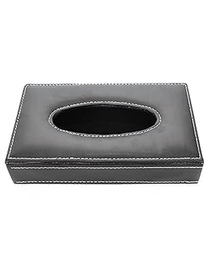 Buy Car Luxury Tissue Holder, For Cars and Trucks, Black Leather in Egypt