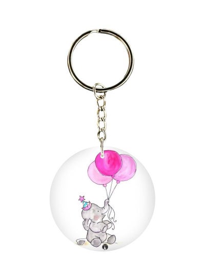 Buy Elephant Printed Keychain in UAE