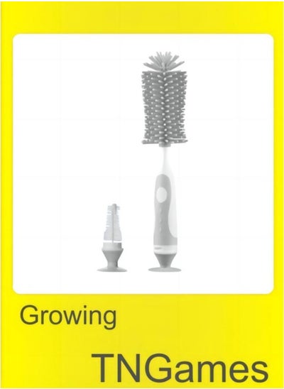 Buy 2 In 1 Silicone Feeeding Bottle Brush in UAE