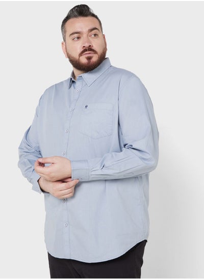 Buy Thomas Scott Plus Size Premium Slim Fit Pure Cotton Casual Shirt in UAE