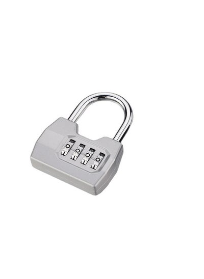 Buy 4 Digit Combination Lock Outdoor, Heavy Duty Locker Lock, Combination Lock for Locker, Waterproof Combo Lock for Gym Locker, Hasp Storage, Shed, Fence, Gate, Silver in Saudi Arabia