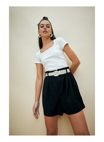 Buy Woman Relax Fit Woven Short in Egypt
