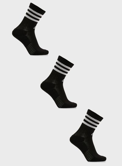 Buy 3 Pack 3 Stripe Crew Socks in UAE