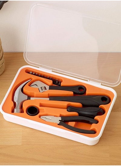 اشتري 17 Piece Tool Kit, Orange/White, Large في السعودية