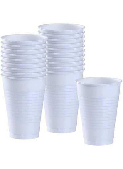 Buy 20 Count Durable and Stylish 12 oz White Plastic Party Cup - Perfect for any Event or Occasion in Saudi Arabia