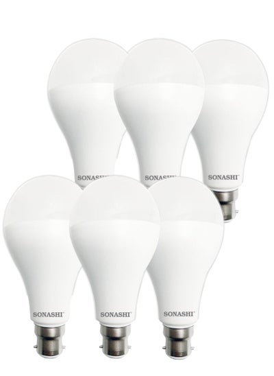 Buy Pack of 6 LED Bulb 15W (B22) Pin Type SLB-015 in UAE