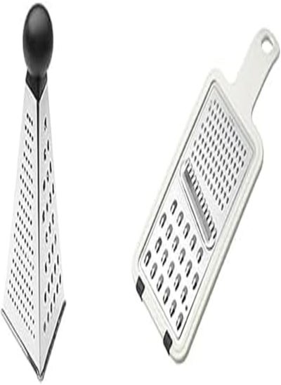 اشتري PEDRINI Gadget Pyramid Grater, Stainless Steel, Silver + GRATER IN ABS AND S.S., UNIVERSAL في مصر