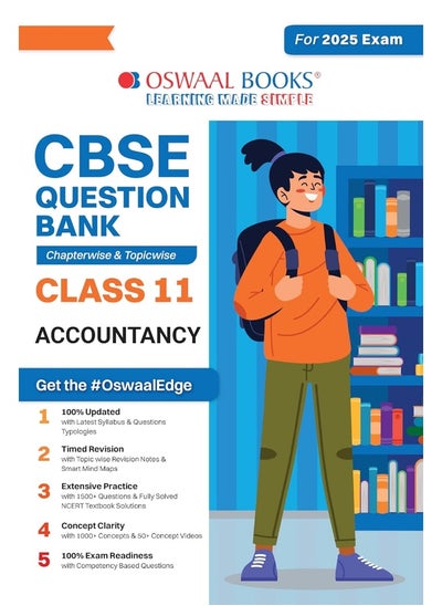 Buy Oswaal CBSE Question Bank Class 11 Accountancy, Chapterwise and Topicwise Solved Papers For 2025 Exams in UAE