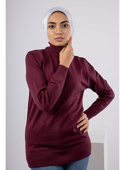 Buy Short Basic Fit Pullover | Free Size | Marron in Egypt