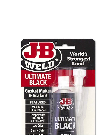 اشتري J-B Weld 32329 Ultimate Black Rtv Silicone Gasket Maker And Sealant - 3 Oz. في الامارات