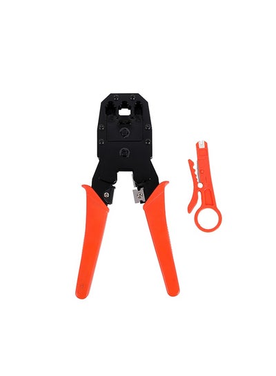 Floopstyle Mini Wire Stripper 4-Pack – Portable Crimping Tool For RJ45, Cat5, Cat6, Network Cables With Punch Down Cutter