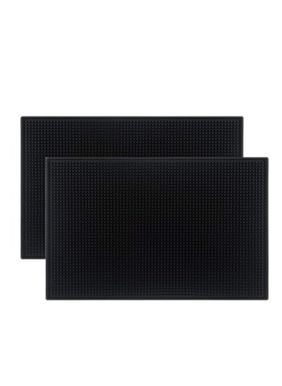 اشتري 2 Pack Dish Drying Silicone Quality Barber Rubber Bar Service Spill Mat 45 x30cm في الامارات