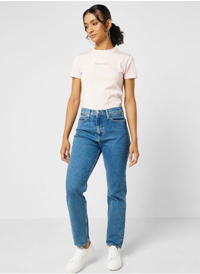 Buy High Waist Straight Jeans in Saudi Arabia