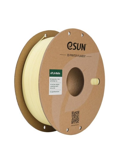 Buy eSUN Upgraded Matte PLA 3D Printer Filament, PLA 1.75 mm, Dimensional Accuracy +/- 0.05 mm, 1 kg Spool (2.2 lbs) Filament for 3D Printers, Almond Yellow in UAE