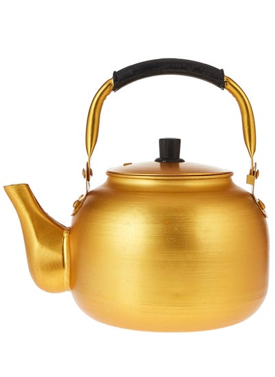 Buy 3 litre Stove Top Karak Tea Kettle Gold/Yellow  for Black Tea and Coffee. in UAE