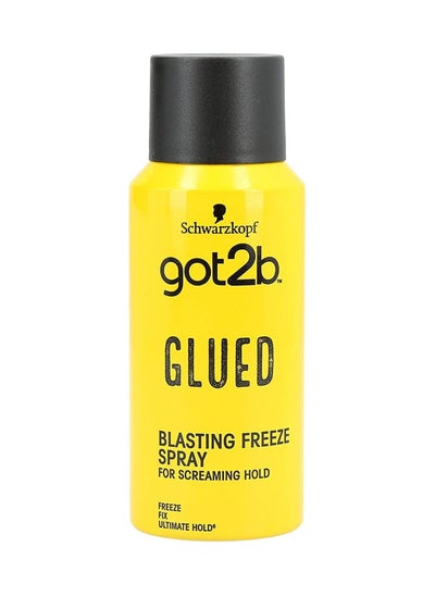 Buy Schwarzkopf got2b Glued Blasting Freeze Spray, Strong Hold Hairspray for Up to 72 Hours, Vegan, Silicone Free, 100 ml in UAE