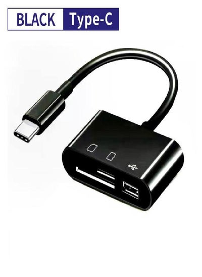 Buy USB Type C Card Reader OTG Adapter Micro USB SD/TF Card Reader For Macbook Smartphone Data Transfer Cable U Disk Reader in Saudi Arabia