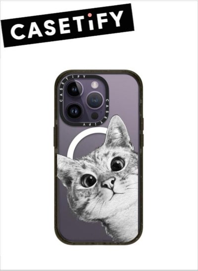 Buy iPhone 14 Pro Max Case Peekaboo Cat Case Magnetic Magsafe MagFit Anti-Yellowing Technology iPhone 13 Pro Max Cover in Saudi Arabia