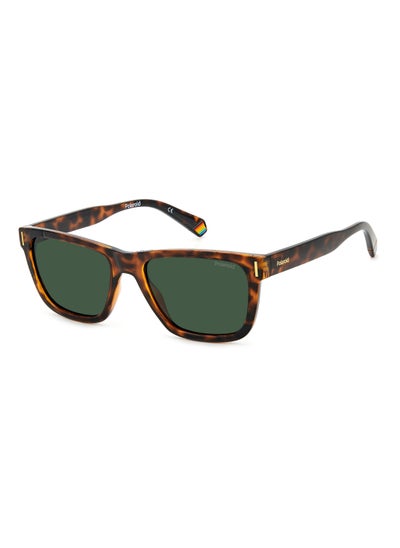 Buy Unisex Polarized Rectangular Shape  Sunglasses Pld 6186/S Green 40 - Lens Size: 40.2 Mm - Hvn in Saudi Arabia