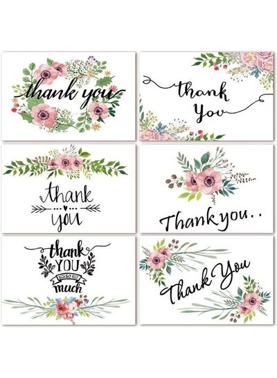 Buy Thank You Cards With Envelopes Set Thank You Cards Small Businessbaby Shower Thank You Cards Wedding Thank You Cards Greenery Floral Style100 Bulk Pack in Saudi Arabia