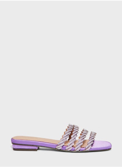 اشتري Multi Straps Low Heel Flat Sandals في الامارات