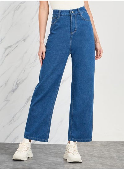 اشتري Straight Leg Jeans with Pockets في السعودية