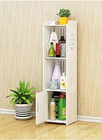 اشتري Bathroom And Kitchen Shelf Storage Cabinet One Piece 23 x 23 x 90 cm في الامارات