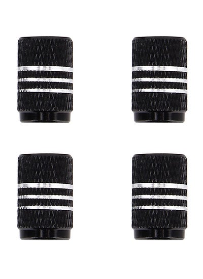 Buy 4-Piece Circular Shaped Car Tire Valve Stem Cap in Saudi Arabia