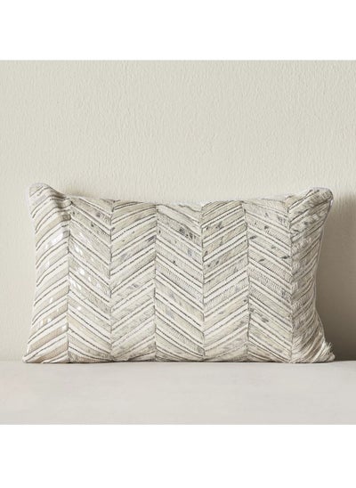 Buy Harion Beaded Filled Cushion 30x50 cm in Saudi Arabia