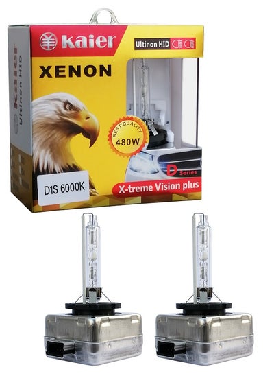 اشتري D1S Xenon HID Bulbs 6000K Cool White HID 4800W Pack of Pair في الامارات