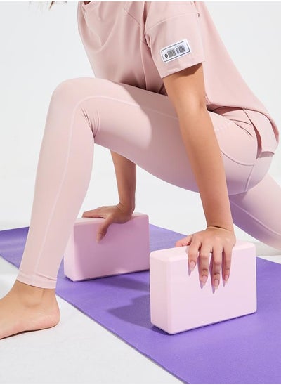 Buy Pack of 2 - Solid Yoga Blocks in Saudi Arabia