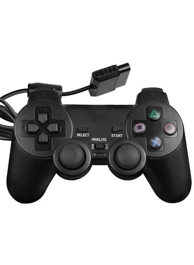 Buy Wired Game Controller for PlayStation 2, USB, Black in Egypt