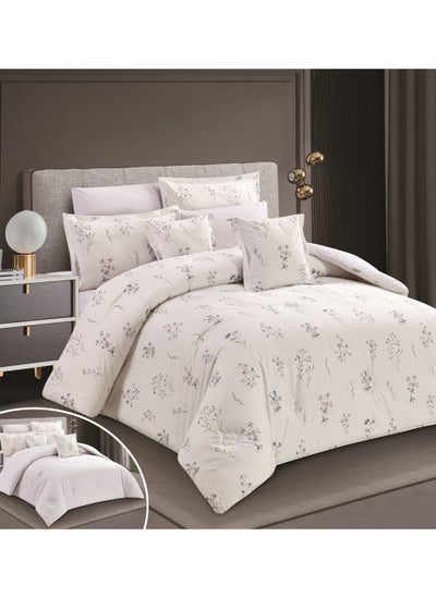 Buy Horse Classic comforter set100% luxurious cotton with a floral pattern 8 pieces in Saudi Arabia