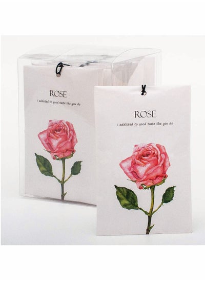 اشتري Rose Sachet 1Box 12Pcs Rose Dried Flower Bag Scent Sachet Drawer Freshener Rose Closet Air Freshener Scented Drawer Deodorizer Freshener for Drawers Closet Home Car Fragrance Product في الامارات