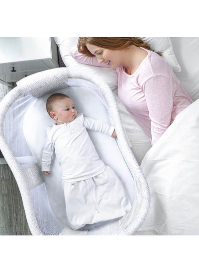 Buy BassNEST Fitted Sheet 100% Cotton White in UAE