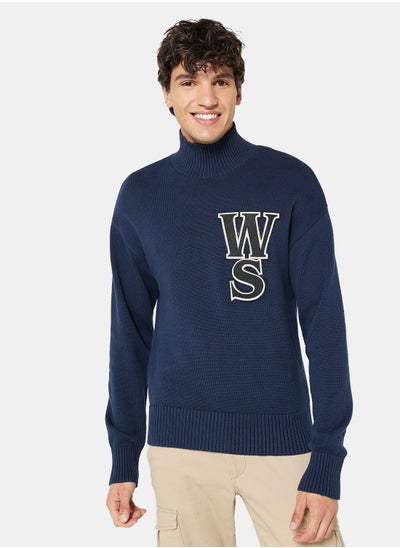 Buy Woodside Knit High Neck Sweater in UAE