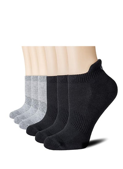 اشتري Socks, Athletic Running Socks Low Cut Sports Tab Socks for Men and Women Sports Socks, Pure Cotton, Breathable, Comfortable, High-Quality Athletic Socks (6 Pairs) في السعودية