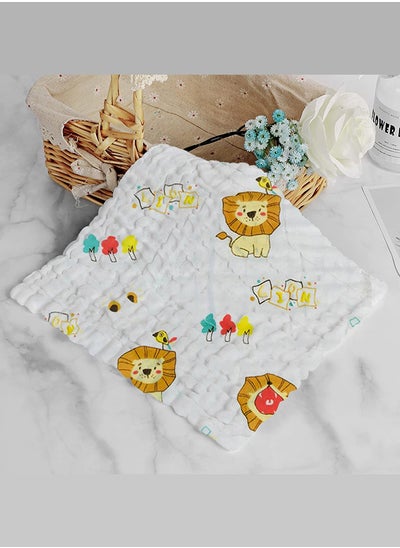 اشتري Baby Muslin Washcloths Natural Purified Cotton Baby Wipes Soft Newborn Baby Face Towel في الامارات