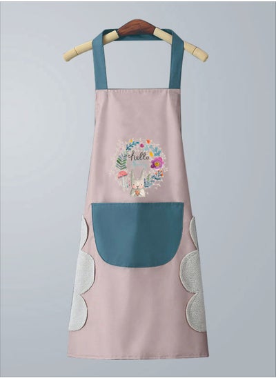 Buy Adjustable Waterproof Kitchen Cooking Apron Multicolor in UAE