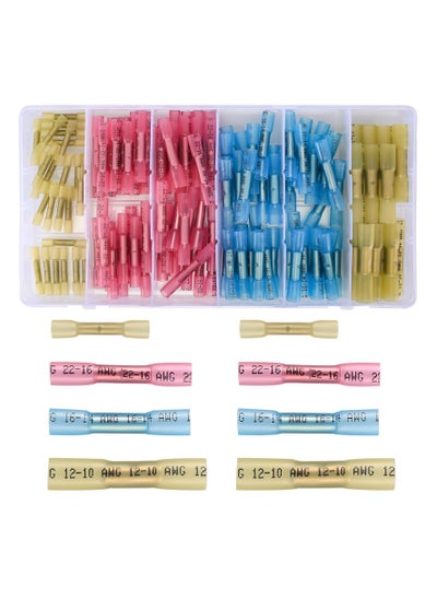 اشتري Heat Shrink Connectors - Electrical Wire Connectors Kit - Insulated Waterproof Marine Automotive Wire Crimp Terminals - AWG 26 – 10 4 Sizes Splice (100 Pcs) في السعودية